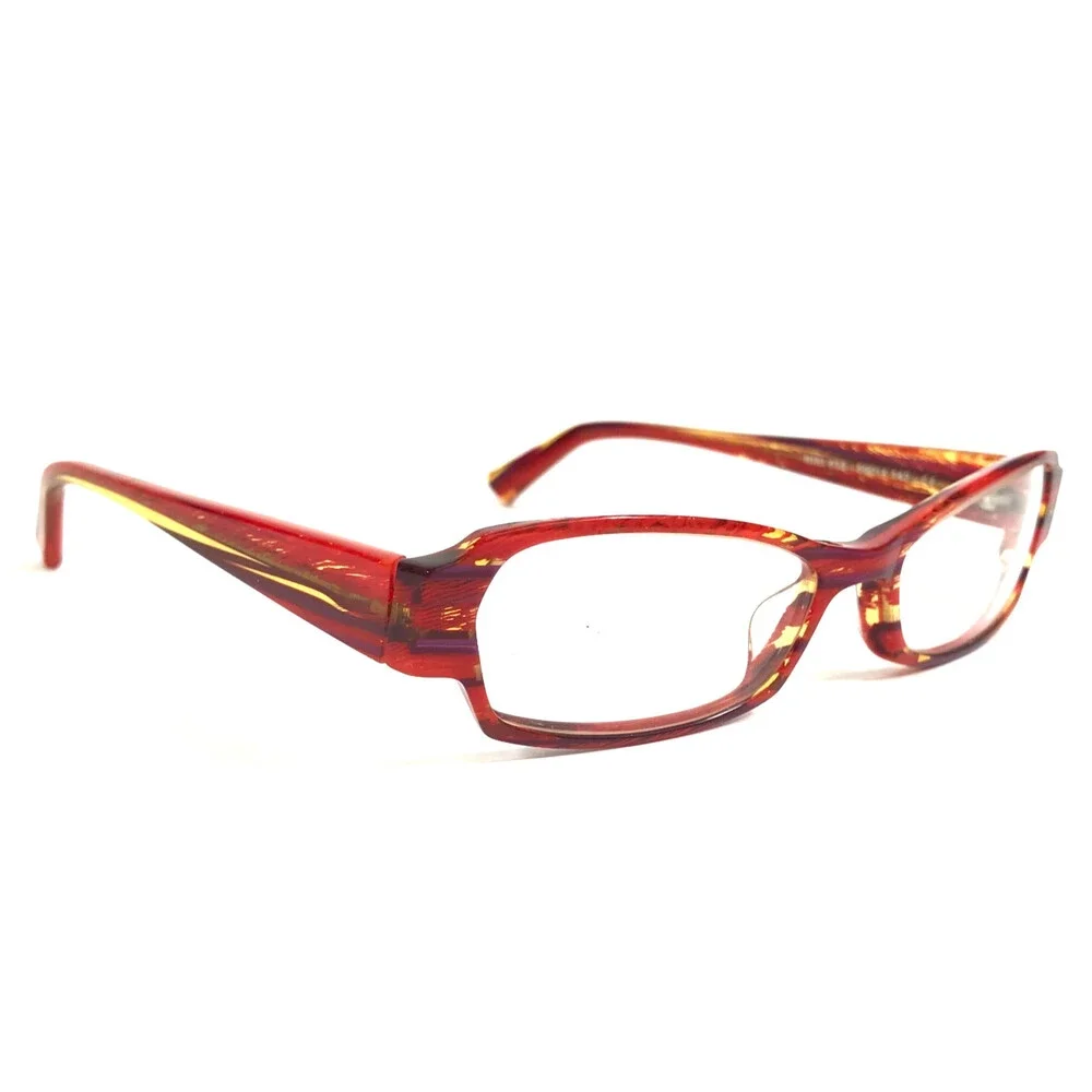 Jean Lafont Eyeglasses Frames NIKI 633 Striped Red Cat Eye Full Rim 50-14-142